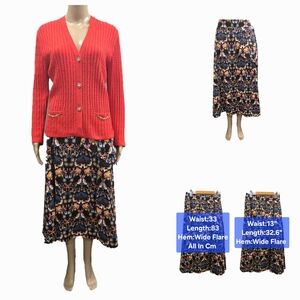 Anthropologie Eva Franco Woodland Skirt Size 6